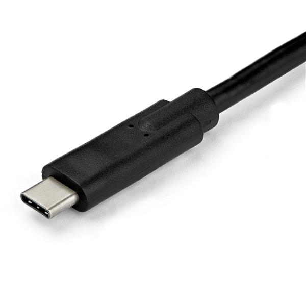 1m USB-C to VGA cable connects USB-C devices to VGA monitors; supports 1920x1200 resolution for clear visuals.