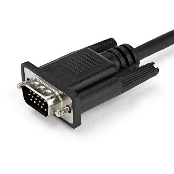 1m USB-C to VGA cable for connecting USB-C devices to VGA monitors, supporting resolutions up to 1920x1200.
