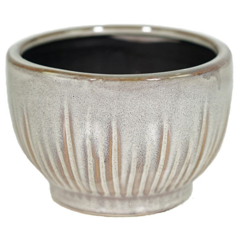 Vase / Planter - Ceramic round pot H11xD16cm
