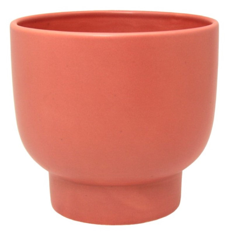Vase / Planter - Ceramic Pot in Matt Burnt Sienna