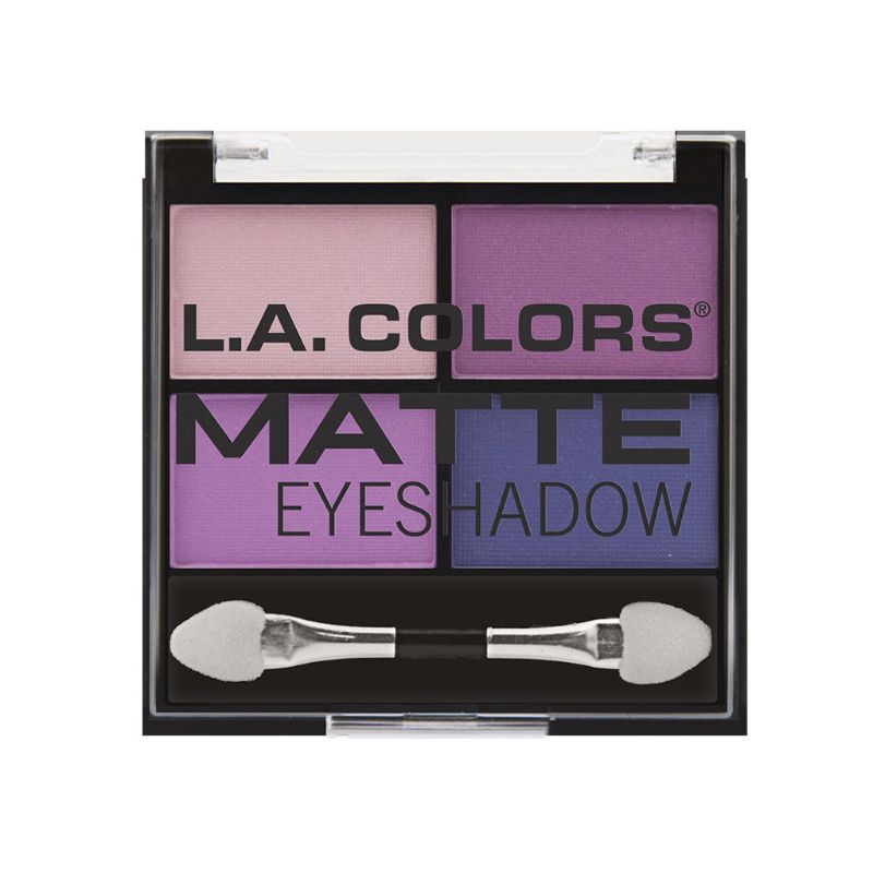 4 Color Matte Eyeshadow palette featuring 4 versatile nude tones for seamless blendability and everyday looks.