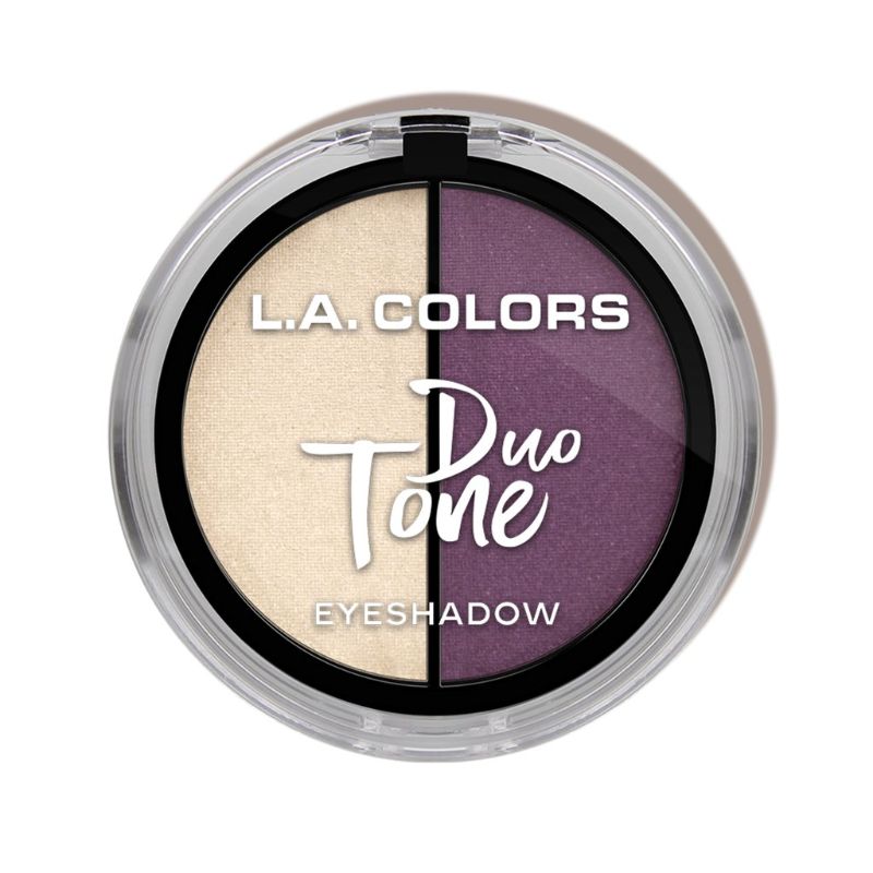 LA Colors Duo Tone Eyeshadow in Mermaid palette featuring 16 vibrant colors with a mirror and applicator for versatile looks.