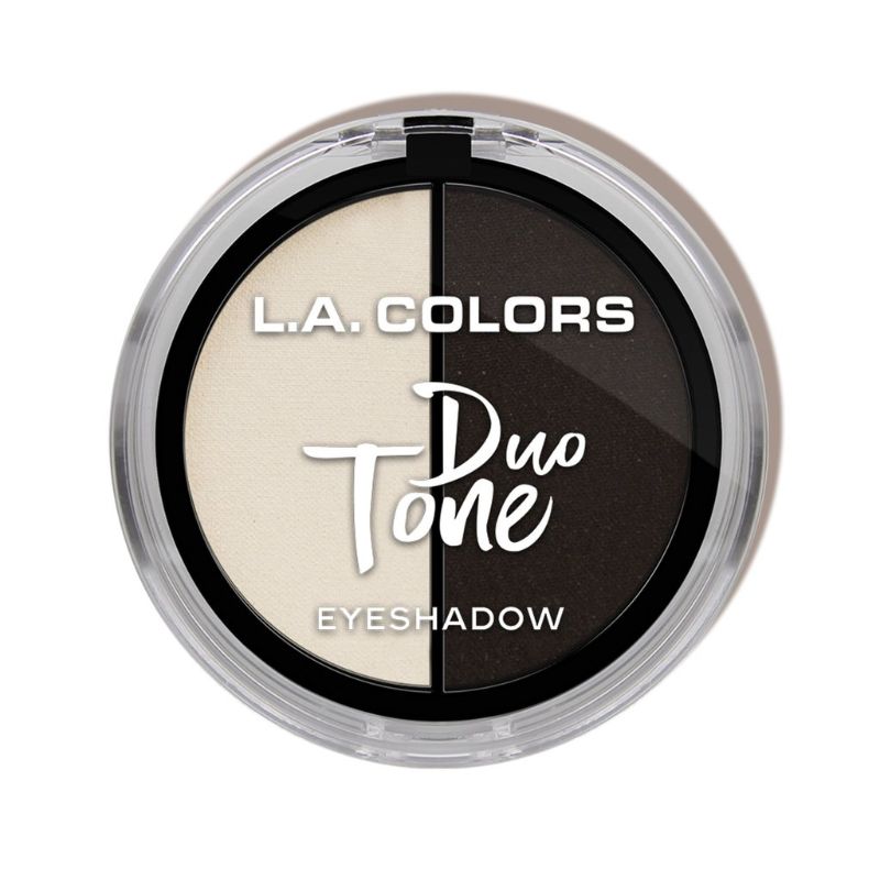 LA Colors Duo Tone Eyeshadow - Eclipse palette with 16 curated shades, mirror, and dual-ended applicator for versatile eye looks.