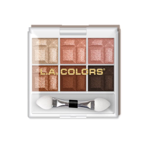 LA Colors Earthy Eyeshadow palette featuring six vibrant, nature-inspired shades for versatile eye looks.