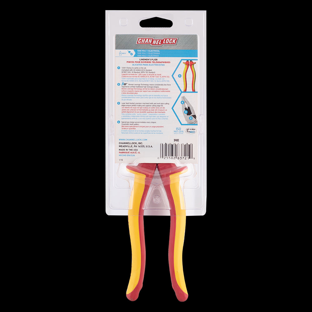 CHANNELLOCK 205mm Insulated Linesman Plier