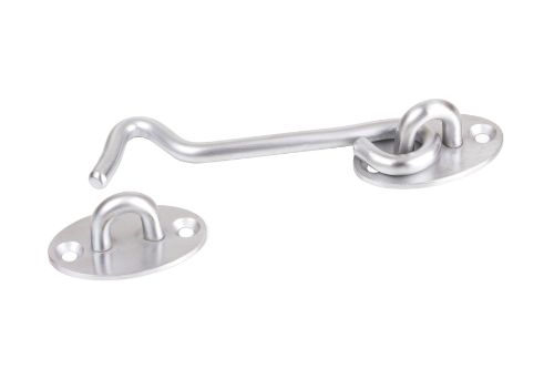 75mm Solid Brass Plated Cabin Hook - Satin Chrome Plated