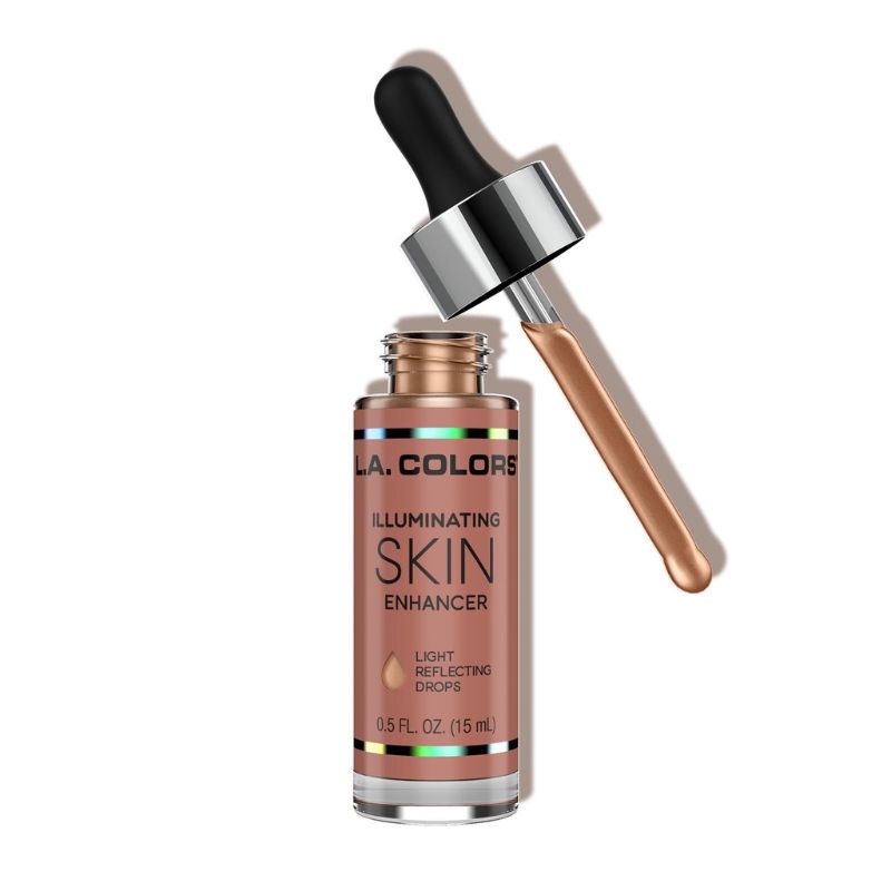 LA Colors Illuminating Skin Enhancer - It's Lit! offers a creamy formula for a radiant, dewy finish with light-diffusing pearl pigments.