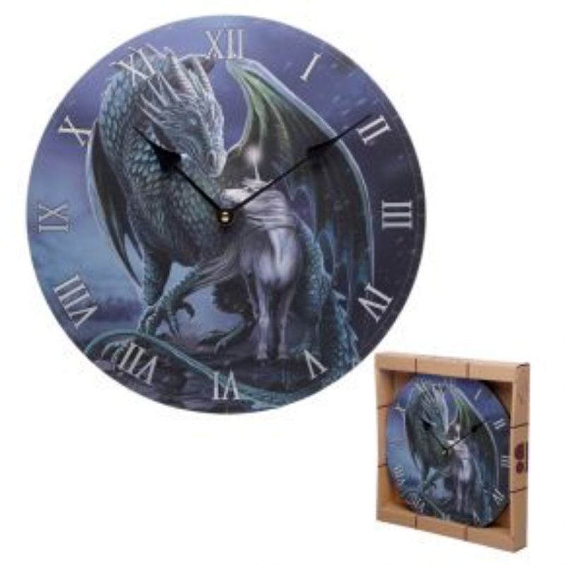 Clock - Lisa Parker Protector Magick Dragon & Unicorn Picture