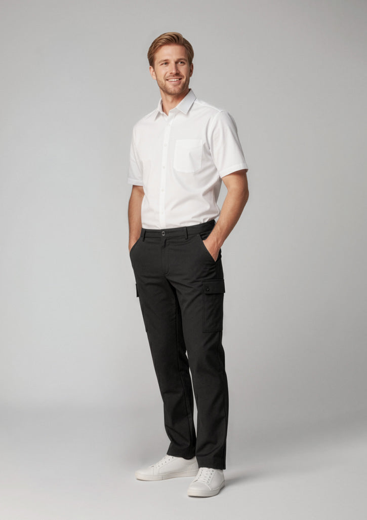 Comfort Waist Mens Cargo Pant - Charcoal