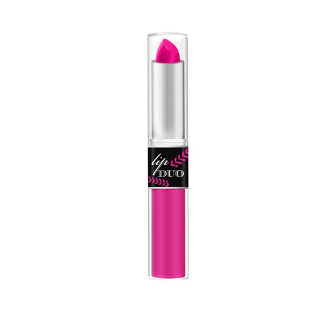 LA Colors Lip Duo Frenzy in Pink features vibrant lipstick and glossy lip gloss for a stunning, glamorous pout.