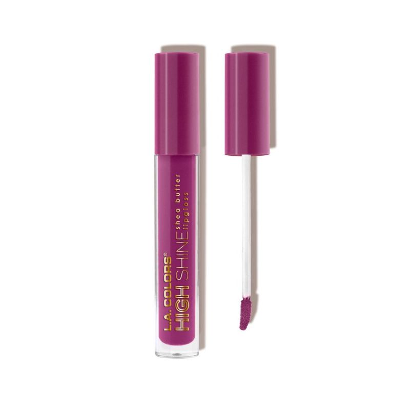 LA Colors High Shine Lipgloss Luscious offers vibrant color, intense shine, and hydration with shea butter and vitamin E.