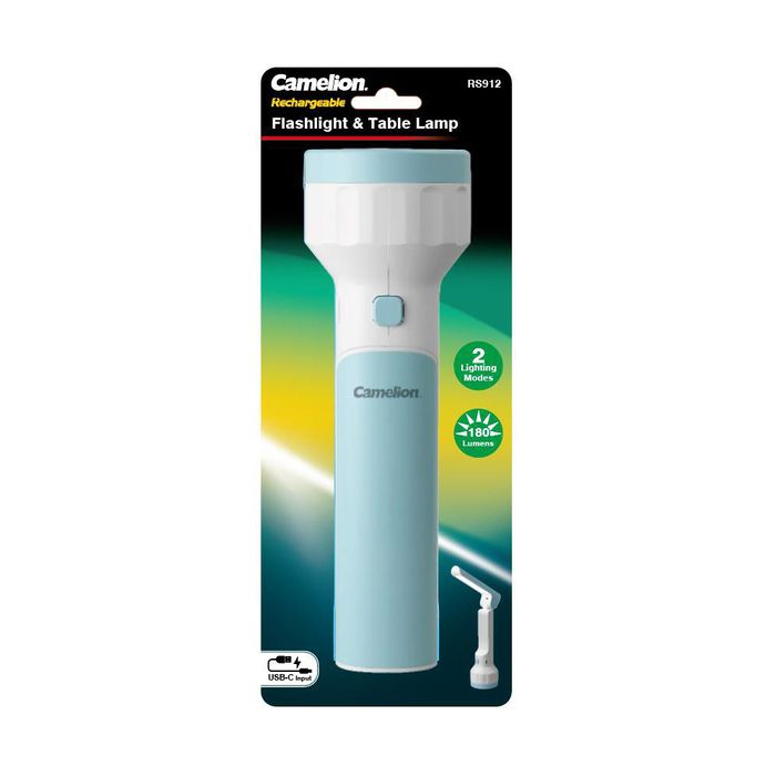 Camelion Rs912 2 In 1 Flashlight & Table Lamp 180 Lumens