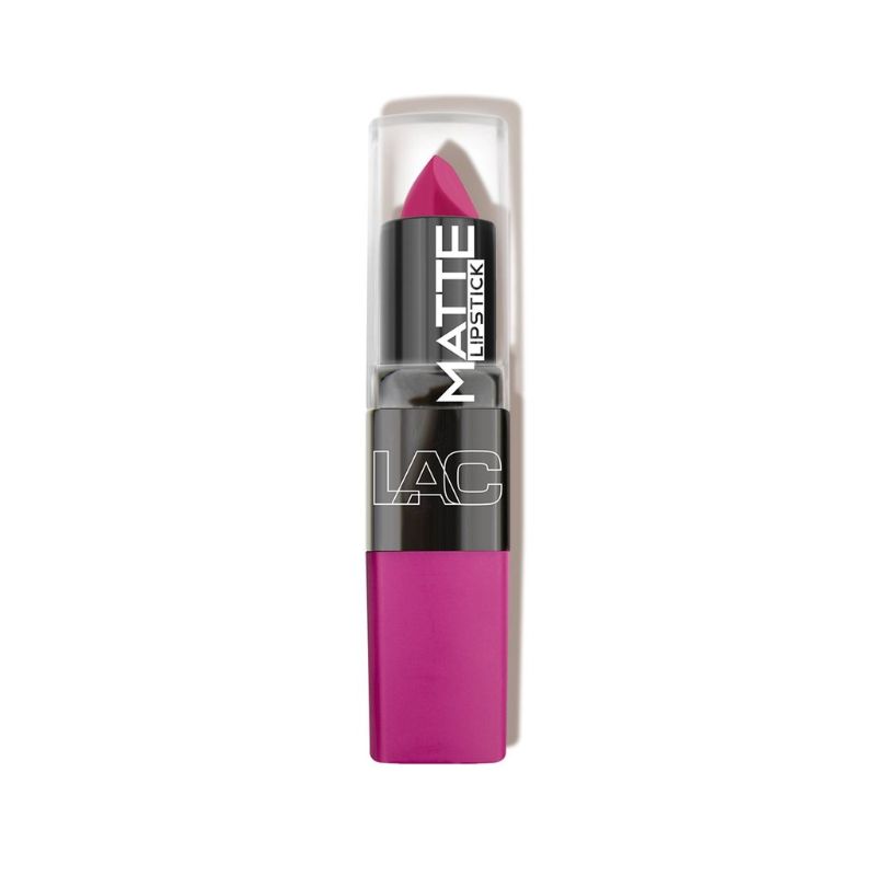 LA Colors Matte Lipstick Mad Love offers bold color and a velvety finish for comfortable, all-day wear.