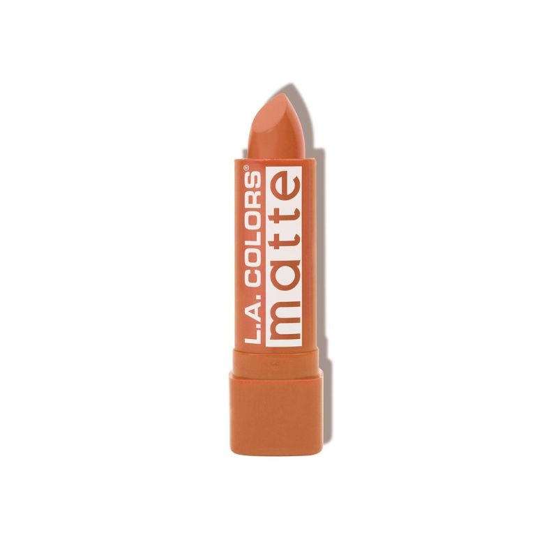 LA Colors Matte Lip Color in Going Steady (Nude) offers bold, non-drying color with a precise contour tip for effortless application.