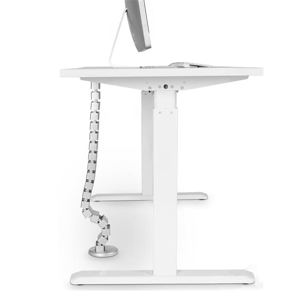 Premium Adjustable Cable Management Spine organizing cables neatly with sturdy base and customizable design for a clutter-free workspace.