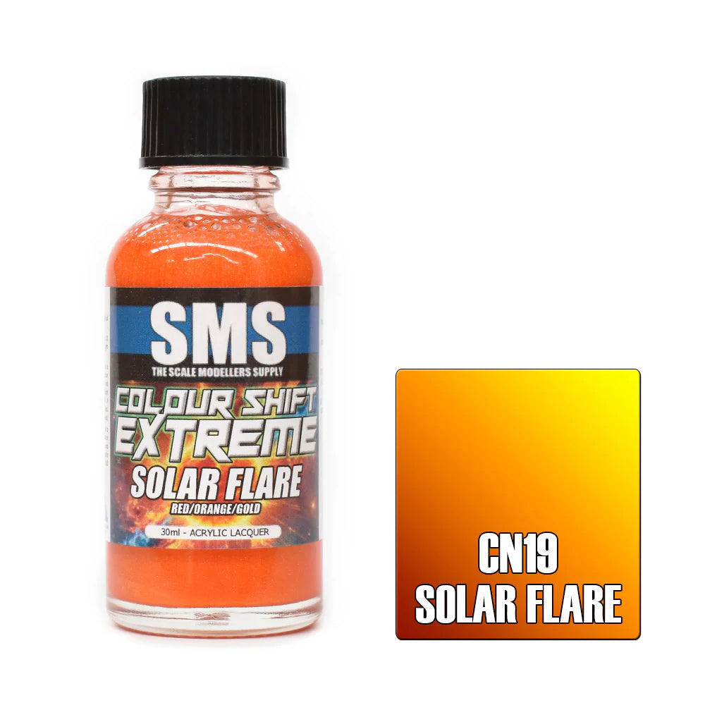 AIRBRUSH PAINT 30ML COLOUR SHIFT EXTREME SOLAR FLARE ACRYLIC LACQUER SCALE