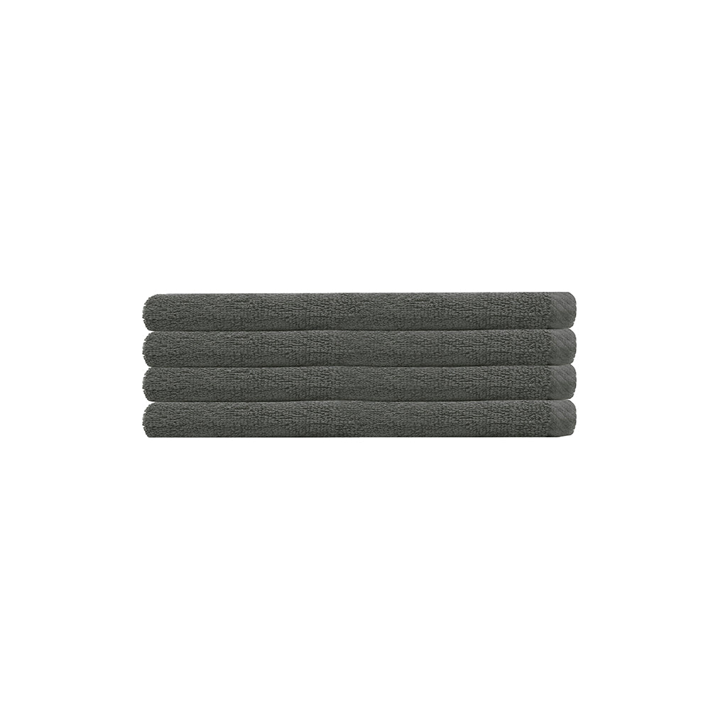 Chateau 4pack Hand Towel 40x70cm Charcoal- Bambury