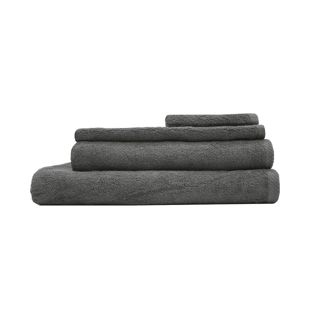 Chateau 4pack Hand Towel 40x70cm Charcoal- Bambury