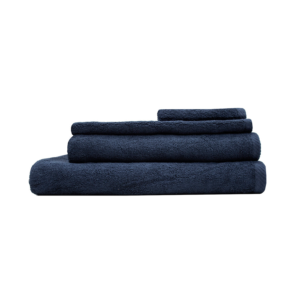 Chateau 6pack Face Washer 33x33cm Navy- Bambury