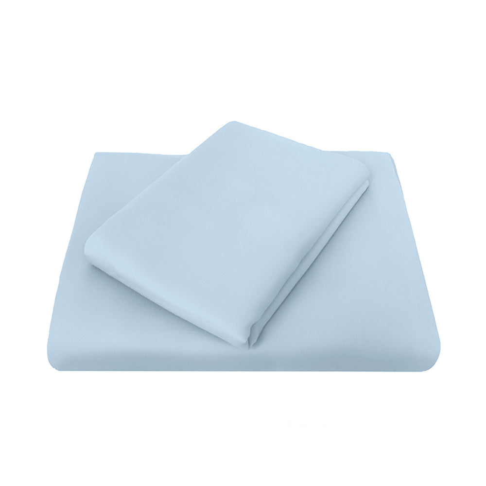 Single Chateau Fitted Sheet Blue- Bambury