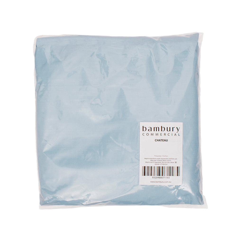Queen Chateau Flat Sheet Blue- Bambury