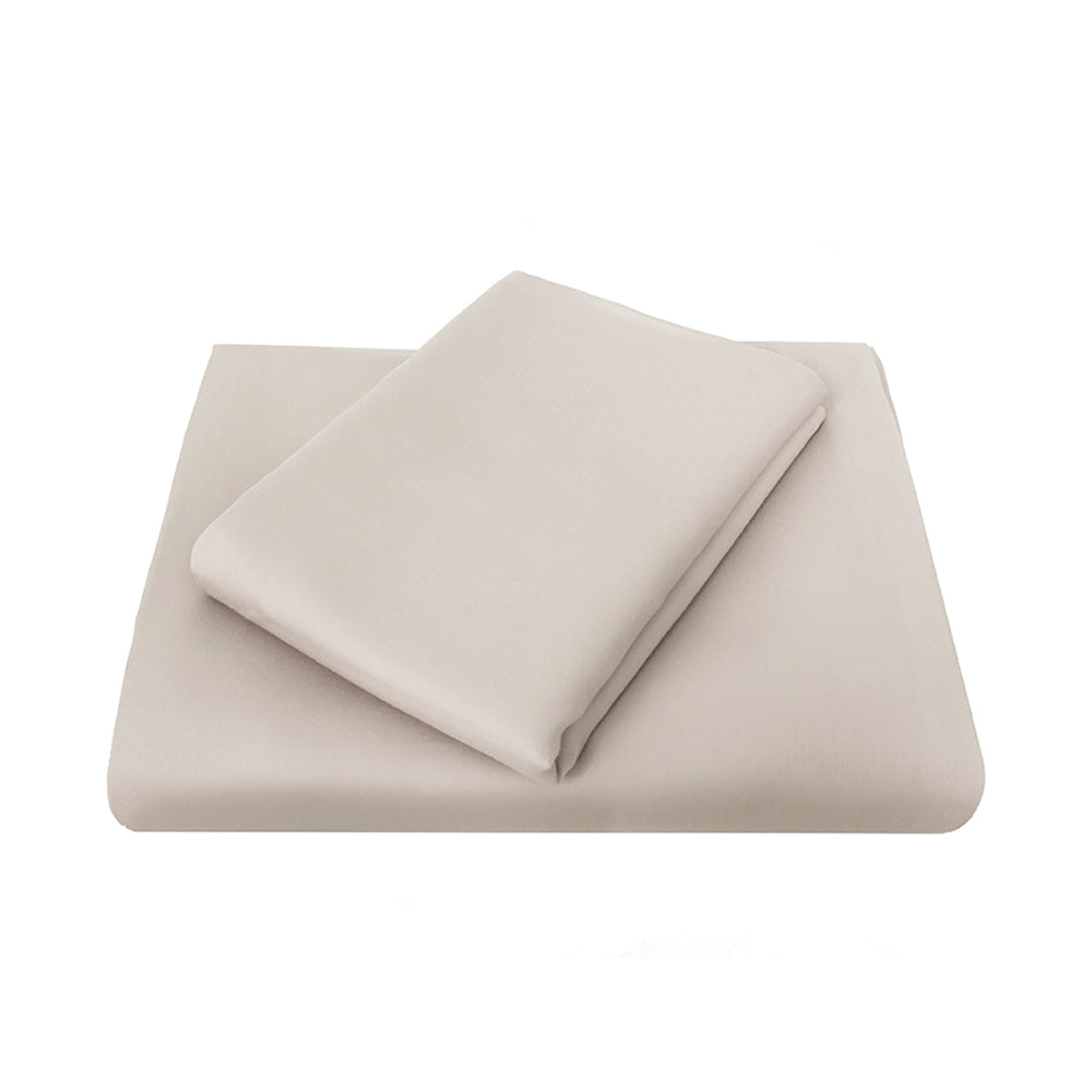 Single Chateau Flat Sheet Mocha- Bambury