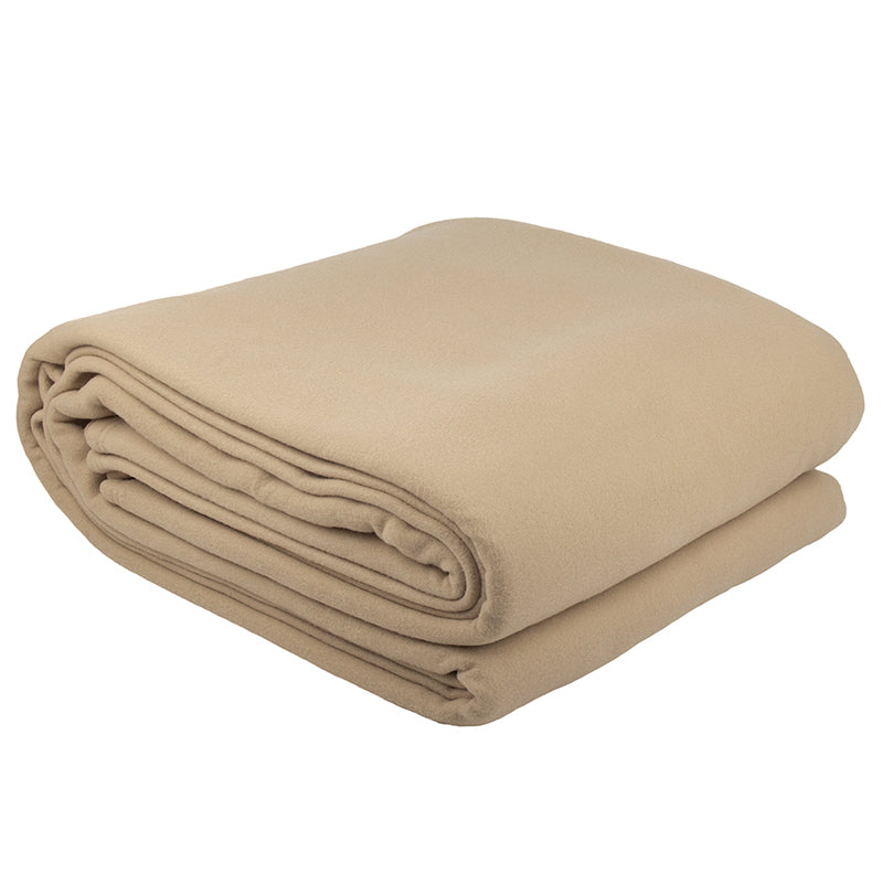 Single Villa Polar Fleece Blanket Camel- Bambury