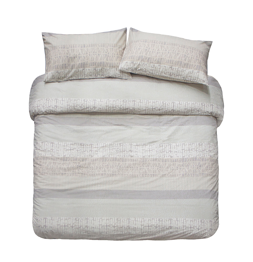 King Darlington Sand Quilt / Duvet Cover Set- Bambury