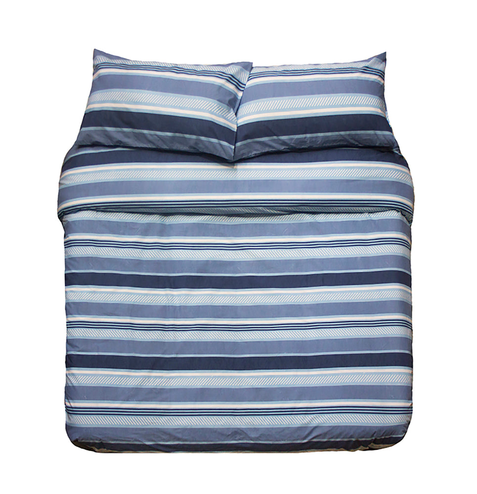 Queen Indiana Blue Quilt / Duvet Cover Set- Bambury