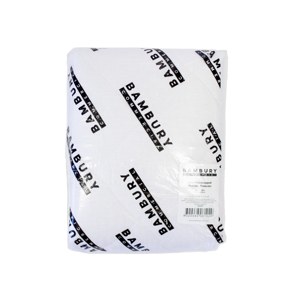 KIng Single Villa Plus Strap Fit Mattress Protector- Bambury