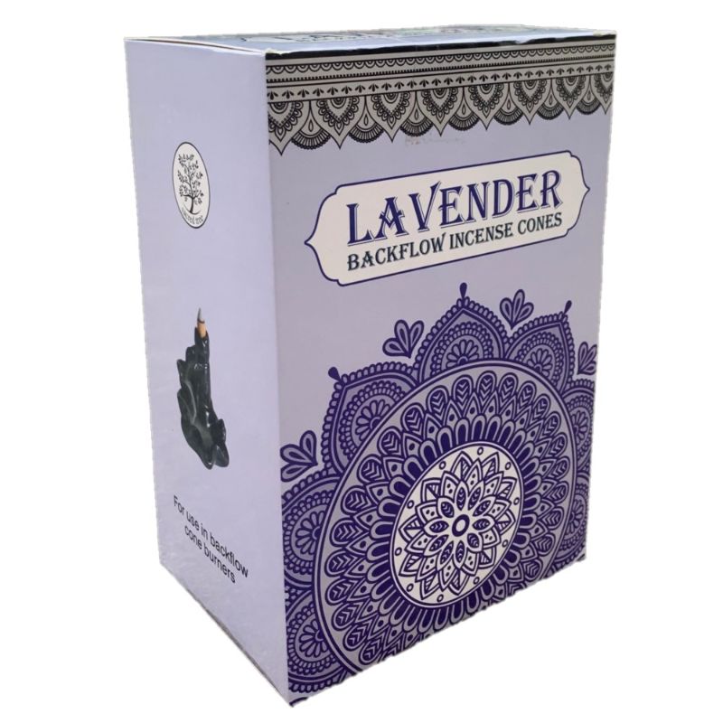 Incense - Sacred Tree Lavender Backflow Cones 12pk