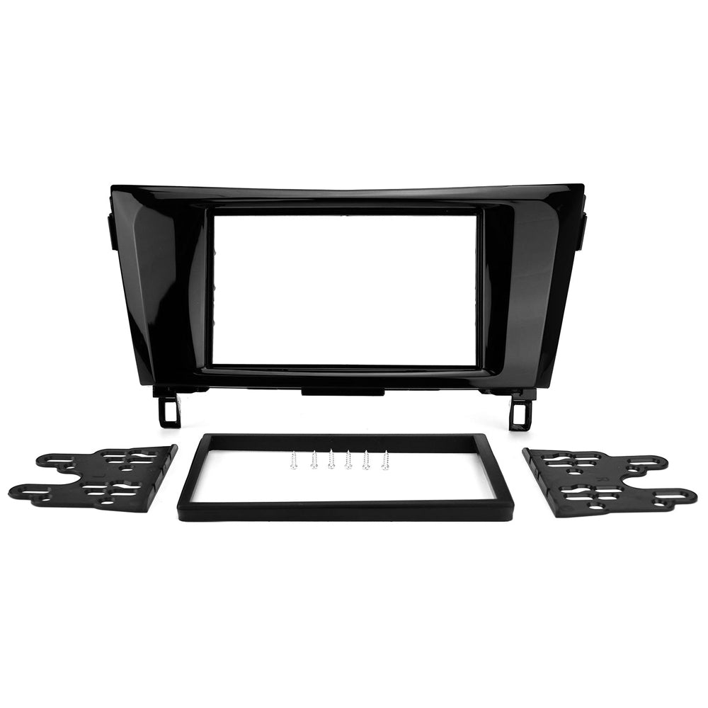FITTING KIT NISSAN X TRAIL , QASHQAI 2014 - 2022 DOUBLE DIN (GLOSS BLACK)