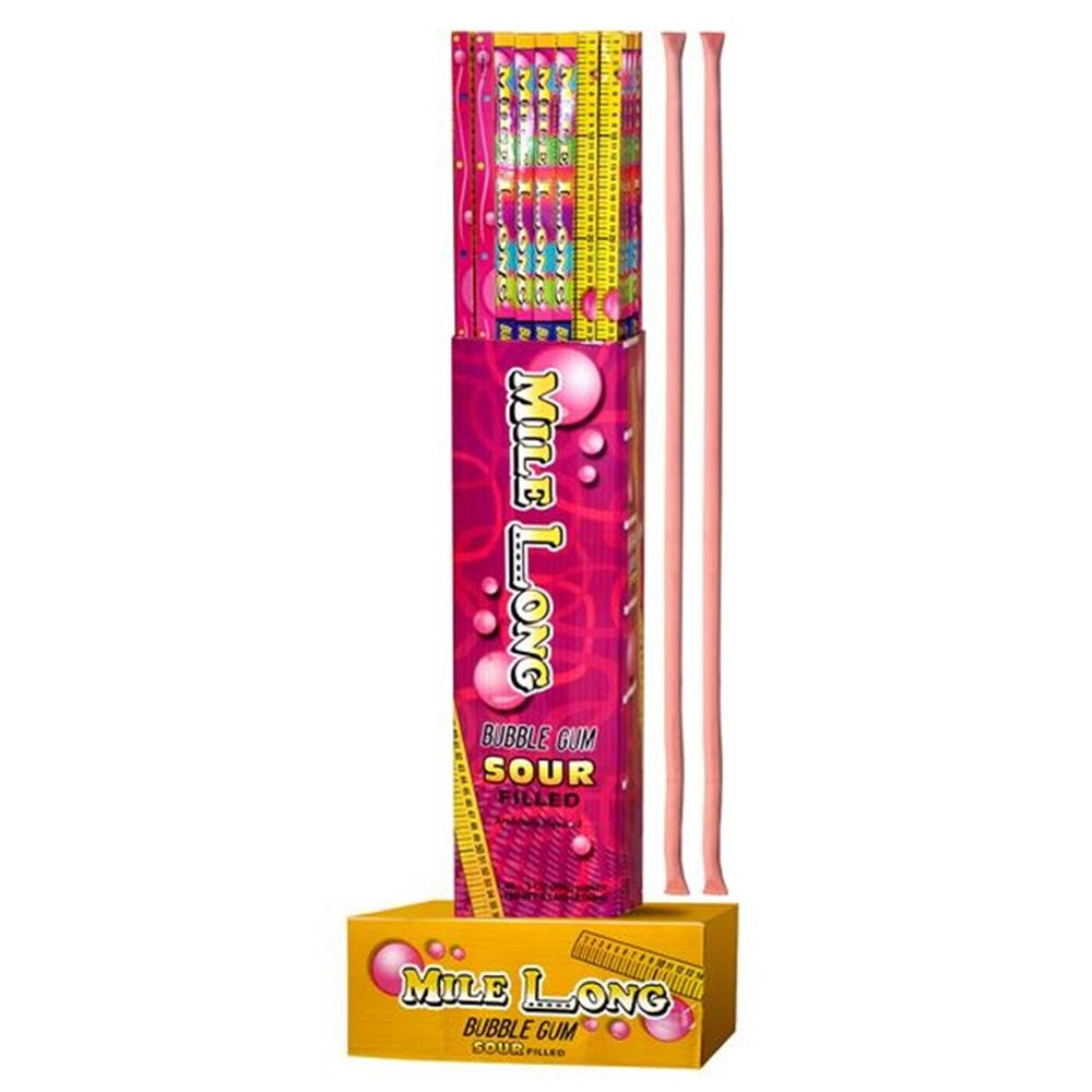 Mile Long Sour Bubblegum 85g - Box of 48