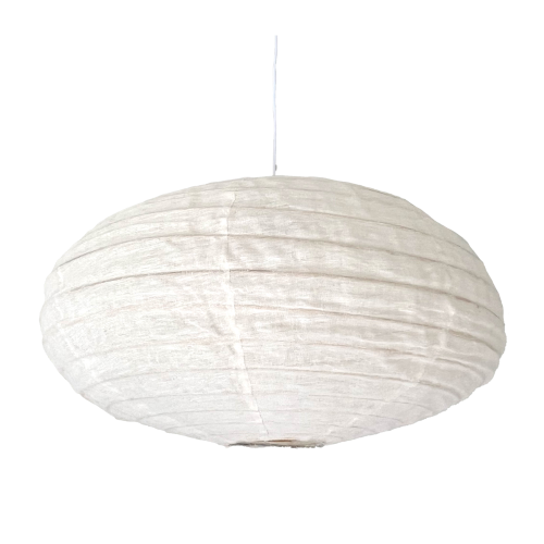 Linen Shade - Oval White (60cm)