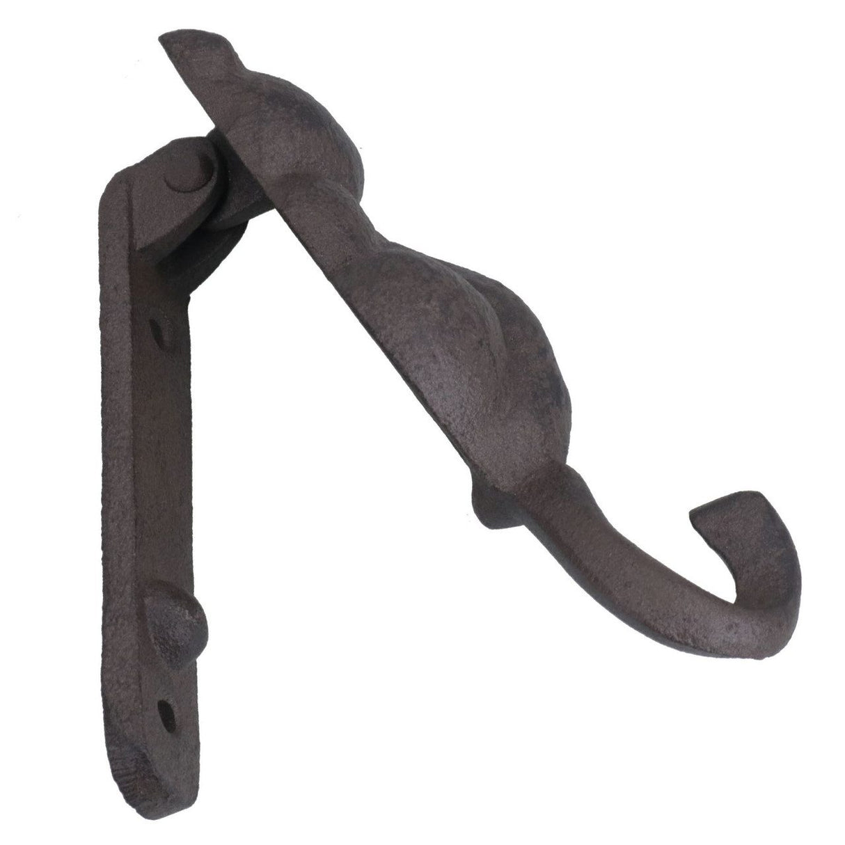 Cast iron cat door knocker, 14.5 cm, with antique finish, perfect for cat lovers and enhancing entryways.