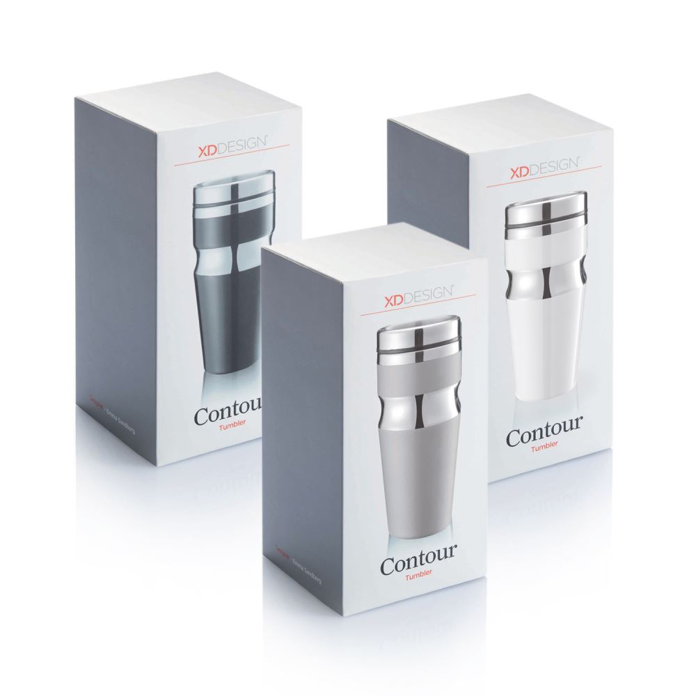 Tumbler Mug - Contour - Grey