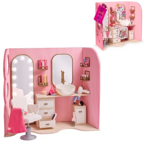 18-Inch Doll Hair Salon Playset 30+ Accessories - Our Generation