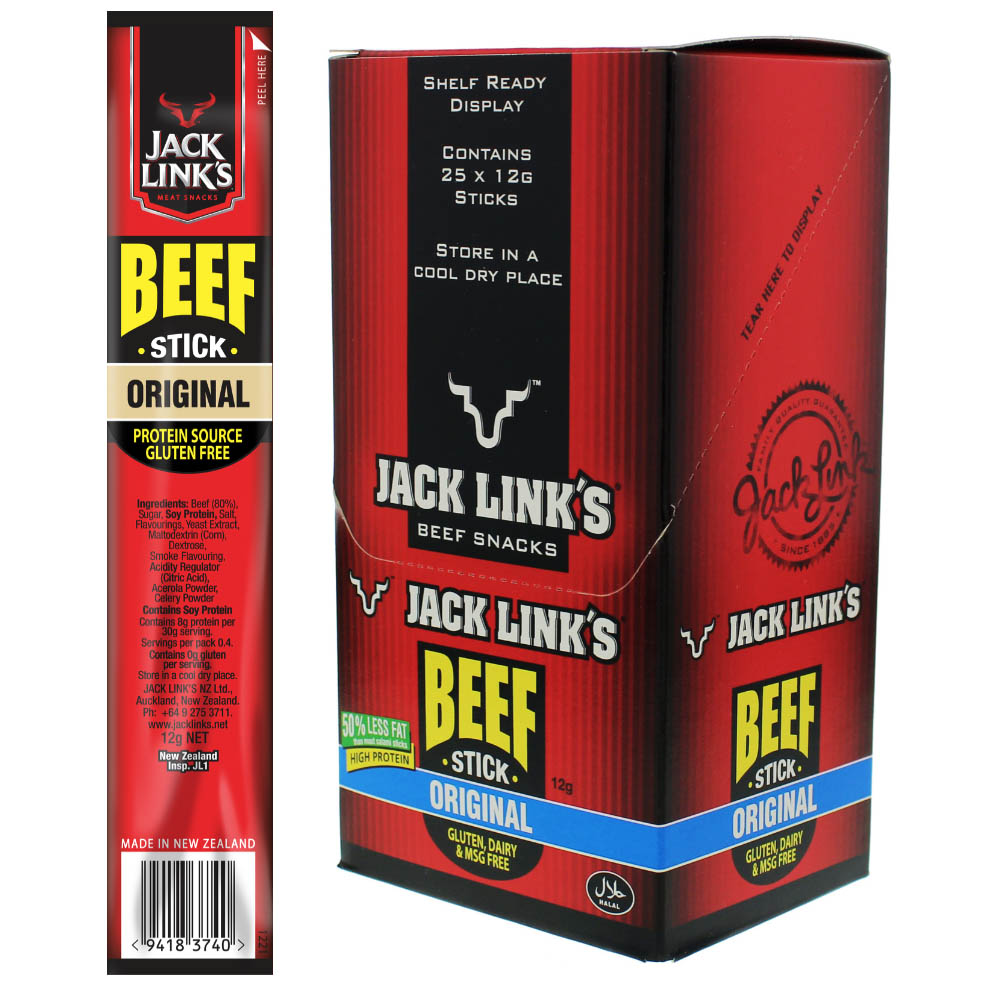 Jack Link's Beef Stick Original 12g - Pack of 25