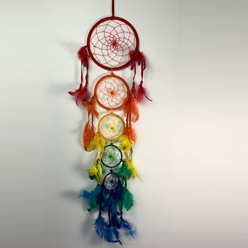 Dreamcatcher 5 Hoop Multi 17cm