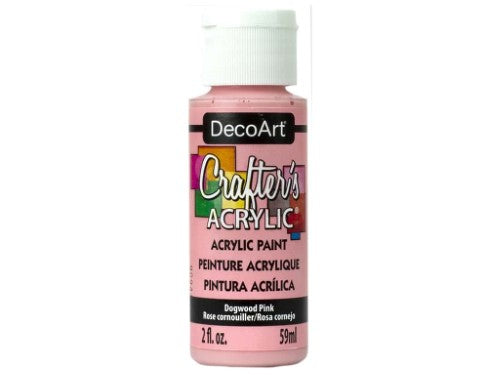 Decoart Crafter's Acrylic Paints 59ml in vibrant colors, perfect for various art and craft projects for all skill levels.