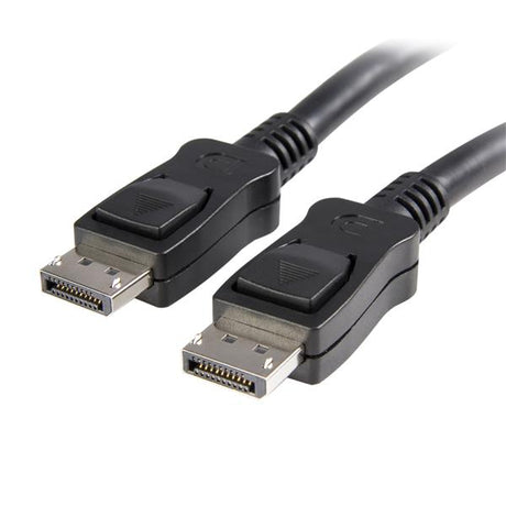 Premium 3m DisplayPort 1.2 cable with latches for 4K@60Hz, ideal for gamers and professionals with lifetime warranty.