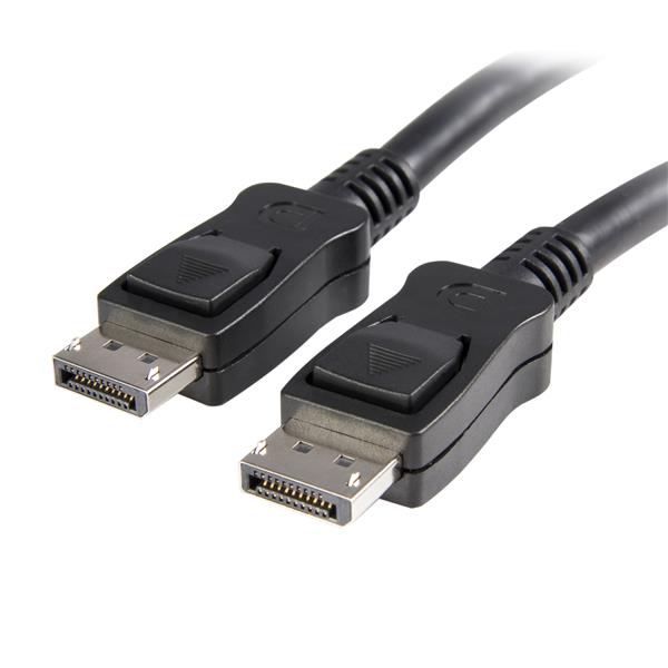 Premium 3m DisplayPort 1.2 cable with latches for 4K@60Hz, ideal for gamers and professionals with lifetime warranty.