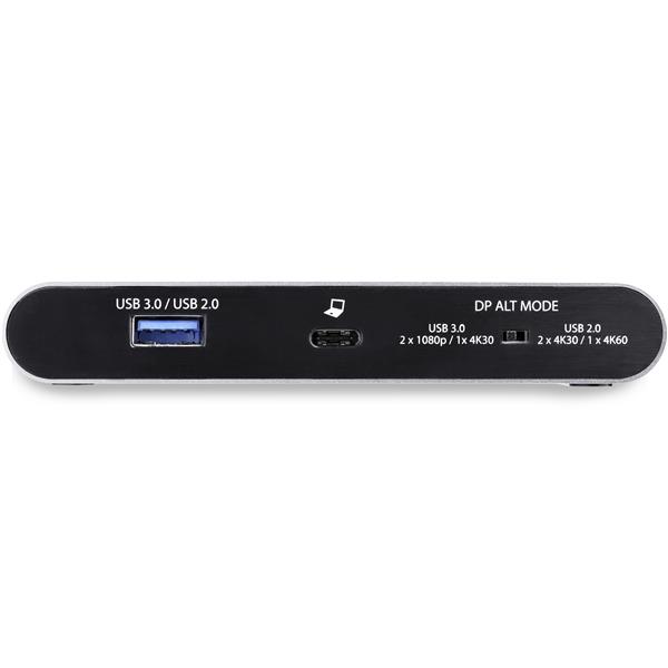 Dual DisplayPort USB-C Docking Station for Windows, enabling 4K dual monitor setup with 100W charging and Gigabit Ethernet.