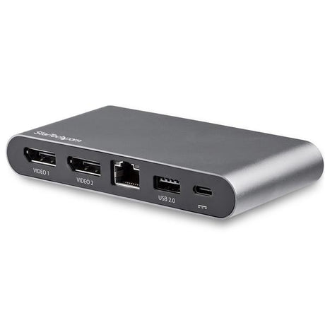 Dual DisplayPort USB-C Docking Station for Windows with 4K dual monitor support and 100W charging capabilities.