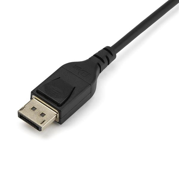 1m DisplayPort 1.4 Cable, VESA certified for 8K 60Hz, ideal for gaming and professional use.