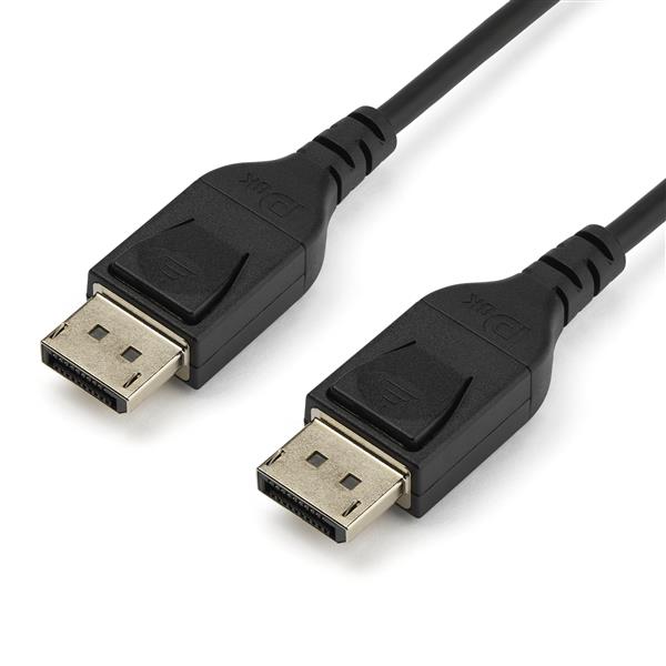 1m DisplayPort 1.4 cable for 8K Ultra HD, 60Hz, VESA certified, ideal for high-performance monitors and gaming.