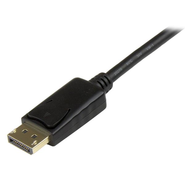 3ft DisplayPort to DVI Converter Cable for seamless connection to DVI monitors/projectors, supports 1920x1200 resolution.