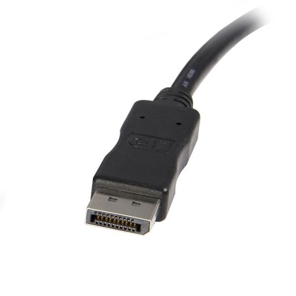 10ft DisplayPort to DVI cable for connecting DVI displays to DisplayPort sources, supporting 1920x1200 and 1080p resolutions.
