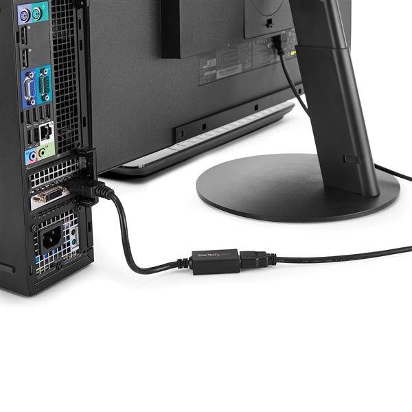 Smartfox AU DisplayPort to HDMI adapter for seamless 1920x1200 video and audio connectivity between devices.