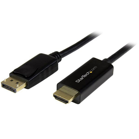 Premium 6 ft DisplayPort to HDMI converter cable for 4K visuals, perfect for laptops and monitors.